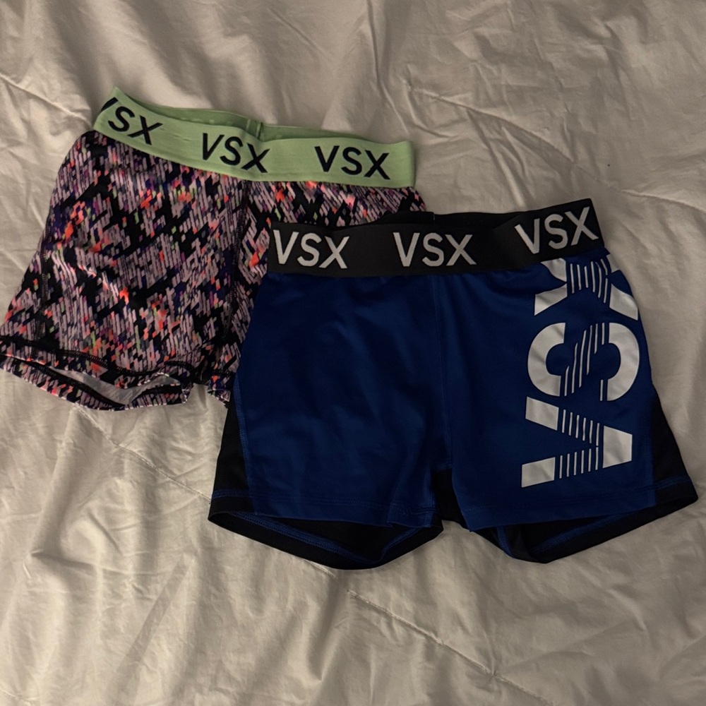 VSX Patterned and Blue Athletic Shorts Duo